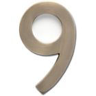3582ab-9 3582ab9 Architectural Mailboxes Address Numbers Plaques Brass Floating 832794002614