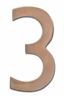 3582ac-3 Architectural Mailboxes Brass Metallic Antique Copper House Number 832794002652