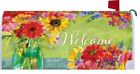3652 Custom Decor Watercolor Wildflower Daisy Flower Magnetic Mailbox Cover