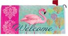 3653mm Custom Decor Pink Flamingo Welcome Magnetic Mailbox Cover