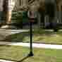 36608lm Locking Mailbox Security Post Mount Postal Mail Box Heavy Duty Steel Metal Keyed 717170036608