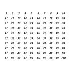 3695 Salsbury Numbers Self Adhesive 820996369505