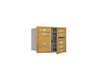 3706d-06gfp Salsbury Industries Door Front Loading Private Access Mailbox In Gold