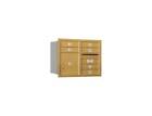 3706d-06grp Salsbury Industries Door Rear Loading Private Access Mailbox In Gold