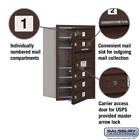 3707s-05zfu Salsbury Industries Horizontal Mailbox Bronze