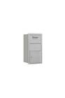 3708s-1caf Salsbury Industries Single Column Front Access Collection Box In Aluminum