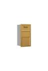 3708s-1cgr Salsbury Industries Single Column Rear Access Collection Box In Gold