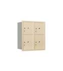 3709d-4psrp Salsbury Industries Private Access Recessed Mounted Horizontal Mailbox In Sandstone