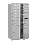 3713d-15afp Salsbury Industries Recessed Private Door Front Load Horizontal Mail Center