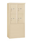 3910d-4pafp Salsbury Industries Freestanding Private Aluminum Unit Horizontal Parcel Locker