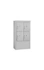 3910dx-4pafu Salsbury Industries Double Column Horizontal Mailbox Unit In Aluminum Finish