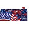 3986mm Custom Decor Fireworks And Flags Magnetic Mailbox Cover 683963398669