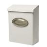3gav5ubusn Gibraltar Mailboxes Designer White Satin Nickel Decorative Emblem 0046462004163