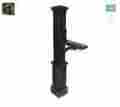 580b00300 4.6ft Mayne Newport 4x4 Plus Black Polymer Mailbox Post With Mail Letter Holder Arm 783606123471