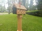 40.00 Unbranded Handcrafted Cedar Lattice Mailbox Only Save 1 Left