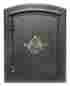 Man-1401-ac 401126 Qualarc Column Mount Cast Aluminum Non Locking Mailbox Id