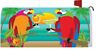4019mm Custom Decor Parrot Ocean Sunset Palm Tree Hibiscus Happy Hour