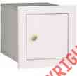 4140p-wht Industries Plain Locking Door Column Aluminum Salsbury Cast