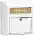 4150p-wht Salsbury Industries Plain Door Modern Mailbox White
