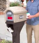 417020-01 Classic Plastic Post Mount Mailbox All In One 852806007253