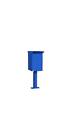4275blu Salsbury Industries Regular Pedestal