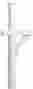 4370wht Salsbury Industries Deluxe Post 1 Sided In-ground Mounted For 696735480257