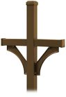 4372d-brz Salsbury Industries Mailbox Post Stand Mounted Paintable Aluminum 0820996109064