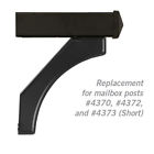 4377blk Salsbury Industries Deluxe Designer Roadside Mailbox Post Arm Kit Replacement