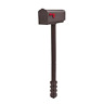 445009949951 Gibraltar Mailboxes Newbury Mocha Brown Medium Plastic Mailbox