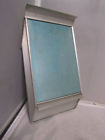 453-bd Blue Retro Anodized Vintage Mailmate Mm Grid Silver Mailbox Midcentury