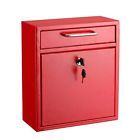 458242 Mail Drop Box Wall Mounted Collection Durable For 689536458242