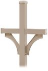 4872bge Salsbury Industries Mailbox Post Mounted Paintable Stainable Aluminum 0820996419460