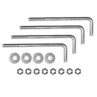 4894 Salsbury Industries Pedestal Mounting Kit For Bolt Mounted 820996479136