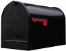48983 Post Mount Mailbox Black Extra Large Galvanized Steel 7031108848983