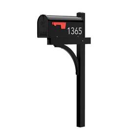 4ever Products 793611131040 The Glenbrook Aluminum Mailbox Post - Complete System With Steel And
