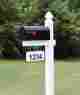 4ever The Loudon Vinyl Pvc Mailbox Post White Includes 097914104344