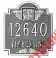 5007 Whitehall Products Petite Monogram Plaque Address Number House
