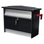 5042577 Black Wall Mount Postal Mail Box Slot Aluminum 648865042577