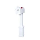 5088ff31 Postal Pro Craftsman Mailbox And Post Kit White 4894660119372