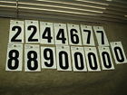 51mm Hillman Reflective Numbers Black On White Lot Of