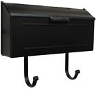 539522 Special Lite Products Mailbox Wall Mount Black Horizontal 4552163539522