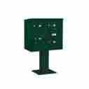 3407d-03grn 55.13 Salsbury Industries 7 Door High Unit Inches Double Column 2 Mb2 Doors 1 Mb3