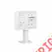 3407d-03wht 55.13 Salsbury Industries 7 Door High Unit Inches Double Column 2 Mb2 Doors 1 Mb3