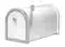 5501w Architectural Mailboxes Brand New Bellevue Mailbox White With Platinum