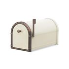 5505s Steel Architectural Post-mount Mailboxes Antique Copper Accents Coronado