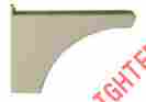 5512s Architectural Mailboxes Decorative In-ground Post Side Support Bracket For One Mailbox Sand