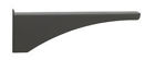 5514b Post Bracket -ground Side Black Support Decorative Two Mailboxes