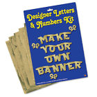 34689552192 55219-gd The Beistle Company Designer Letters Numbers Kit Pack