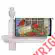 56258 Seasons Greetings Evergreen New Magnetic Mailbox Cover Cardinals Red Birds