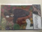 56315 Evergreen Flag Garden Cat In Basket Floral Magnetic 746851542398